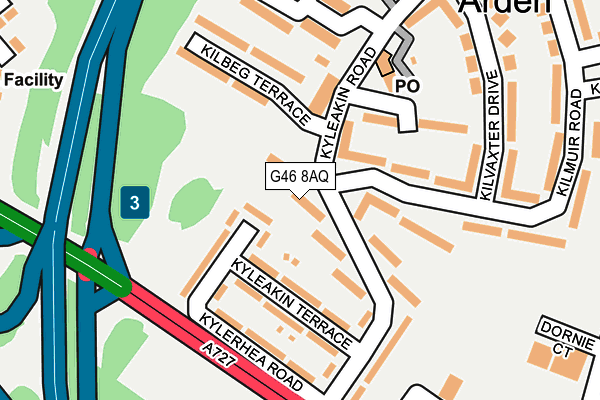 G46 8AQ map - OS OpenMap – Local (Ordnance Survey) G46 8AQ map - OS OpenMap – Local (Ordnance Survey)