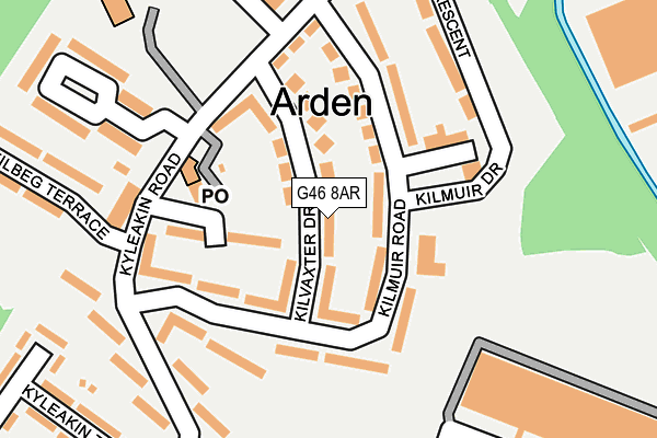 G46 8AR map - OS OpenMap – Local (Ordnance Survey) G46 8AR map - OS OpenMap – Local (Ordnance Survey)