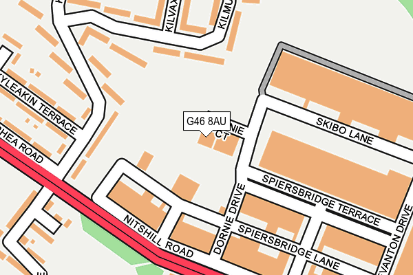 G46 8AU map - OS OpenMap – Local (Ordnance Survey) G46 8AU map - OS OpenMap – Local (Ordnance Survey)