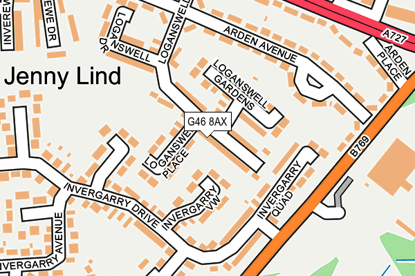 G46 8AX map - OS OpenMap – Local (Ordnance Survey) G46 8AX map - OS OpenMap – Local (Ordnance Survey)