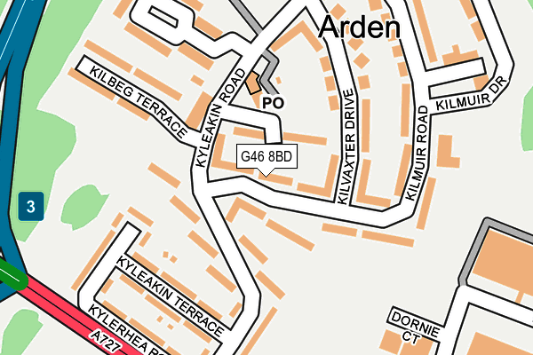 G46 8BD map - OS OpenMap – Local (Ordnance Survey) G46 8BD map - OS OpenMap – Local (Ordnance Survey)