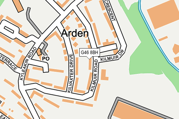G46 8BH map - OS OpenMap – Local (Ordnance Survey) G46 8BH map - OS OpenMap – Local (Ordnance Survey)