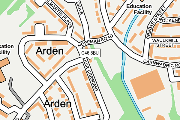 G46 8BU map - OS OpenMap – Local (Ordnance Survey) G46 8BU map - OS OpenMap – Local (Ordnance Survey)