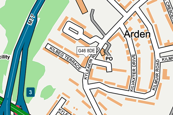 G46 8DE map - OS OpenMap – Local (Ordnance Survey) G46 8DE map - OS OpenMap – Local (Ordnance Survey)