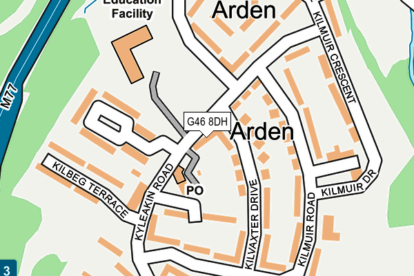 G46 8DH map - OS OpenMap – Local (Ordnance Survey) G46 8DH map - OS OpenMap – Local (Ordnance Survey)