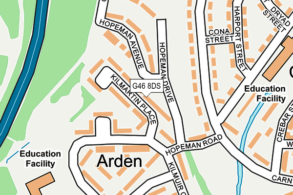 G46 8DS map - OS OpenMap – Local (Ordnance Survey) G46 8DS map - OS OpenMap – Local (Ordnance Survey)