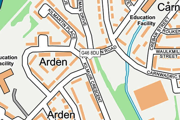 G46 8DU map - OS OpenMap – Local (Ordnance Survey) G46 8DU map - OS OpenMap – Local (Ordnance Survey)
