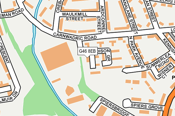 G46 8EB map - OS OpenMap – Local (Ordnance Survey) G46 8EB map - OS OpenMap – Local (Ordnance Survey)