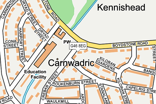 G46 8EG map - OS OpenMap – Local (Ordnance Survey) G46 8EG map - OS OpenMap – Local (Ordnance Survey)