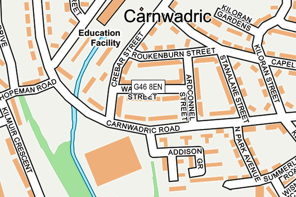 G46 8EN map - OS OpenMap – Local (Ordnance Survey) G46 8EN map - OS OpenMap – Local (Ordnance Survey)