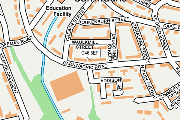 G46 8EP map - OS OpenMap – Local (Ordnance Survey) G46 8EP map - OS OpenMap – Local (Ordnance Survey)