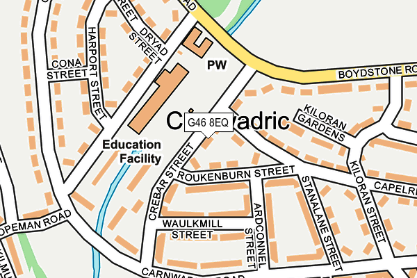 G46 8EQ map - OS OpenMap – Local (Ordnance Survey) G46 8EQ map - OS OpenMap – Local (Ordnance Survey)