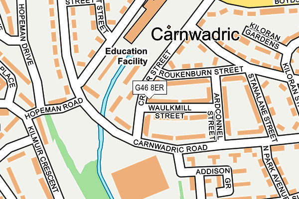 G46 8ER map - OS OpenMap – Local (Ordnance Survey) G46 8ER map - OS OpenMap – Local (Ordnance Survey)