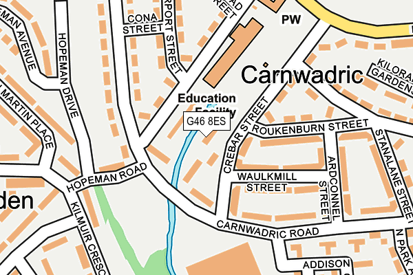 G46 8ES map - OS OpenMap – Local (Ordnance Survey) G46 8ES map - OS OpenMap – Local (Ordnance Survey)