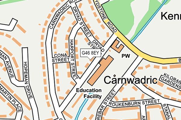 G46 8EY map - OS OpenMap – Local (Ordnance Survey) G46 8EY map - OS OpenMap – Local (Ordnance Survey)