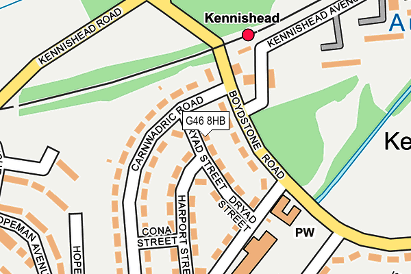 G46 8HB map - OS OpenMap – Local (Ordnance Survey) G46 8HB map - OS OpenMap – Local (Ordnance Survey)