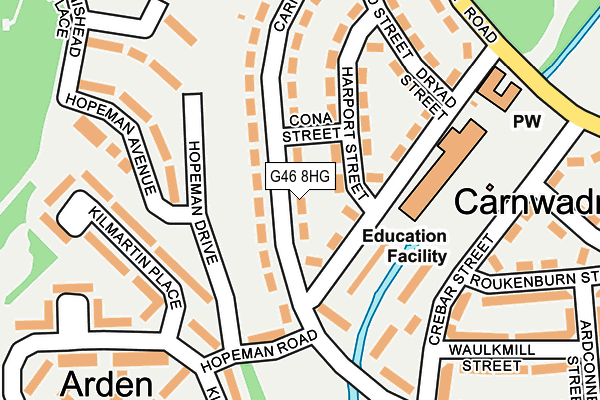 G46 8HG map - OS OpenMap – Local (Ordnance Survey) G46 8HG map - OS OpenMap – Local (Ordnance Survey)