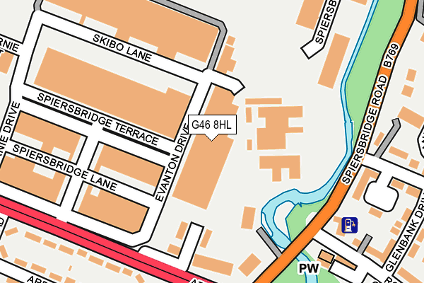 G46 8HL map - OS OpenMap – Local (Ordnance Survey) G46 8HL map - OS OpenMap – Local (Ordnance Survey)