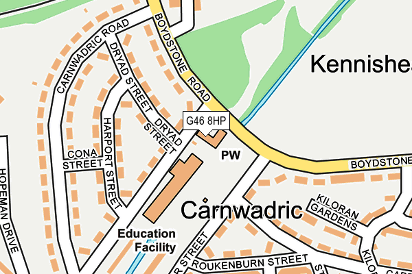G46 8HP map - OS OpenMap – Local (Ordnance Survey) G46 8HP map - OS OpenMap – Local (Ordnance Survey)
