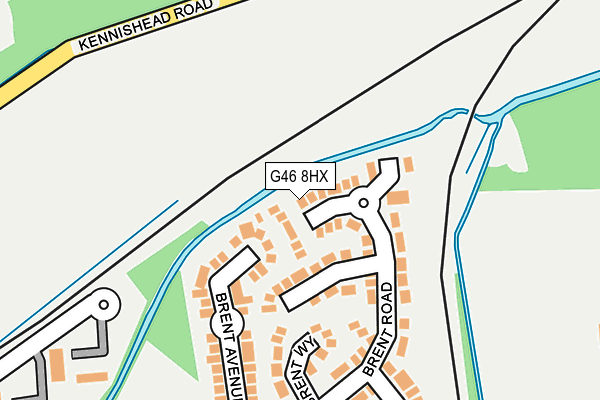 G46 8HX map - OS OpenMap – Local (Ordnance Survey) G46 8HX map - OS OpenMap – Local (Ordnance Survey)