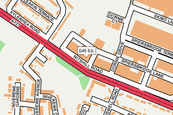 G46 8JL map - OS OpenMap – Local (Ordnance Survey) G46 8JL map - OS OpenMap – Local (Ordnance Survey)