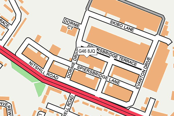 G46 8JQ map - OS OpenMap – Local (Ordnance Survey) G46 8JQ map - OS OpenMap – Local (Ordnance Survey)