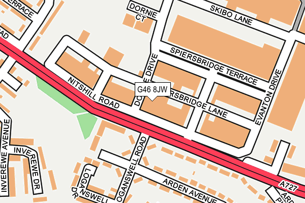 G46 8JW map - OS OpenMap – Local (Ordnance Survey) G46 8JW map - OS OpenMap – Local (Ordnance Survey)
