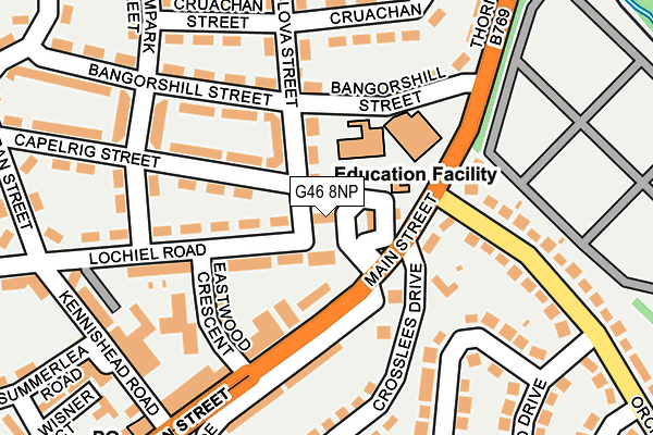 G46 8NP map - OS OpenMap – Local (Ordnance Survey) G46 8NP map - OS OpenMap – Local (Ordnance Survey)