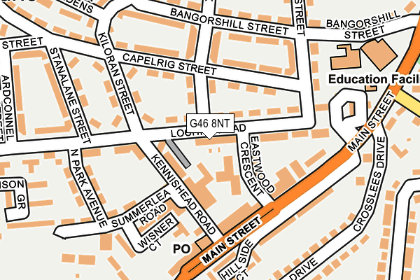 G46 8NT map - OS OpenMap – Local (Ordnance Survey) G46 8NT map - OS OpenMap – Local (Ordnance Survey)