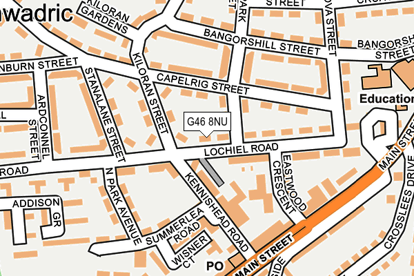 G46 8NU map - OS OpenMap – Local (Ordnance Survey) G46 8NU map - OS OpenMap – Local (Ordnance Survey)