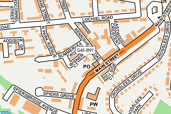 G46 8NY map - OS OpenMap – Local (Ordnance Survey) G46 8NY map - OS OpenMap – Local (Ordnance Survey)