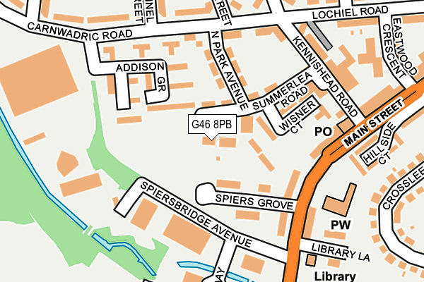 G46 8PB map - OS OpenMap – Local (Ordnance Survey) G46 8PB map - OS OpenMap – Local (Ordnance Survey)