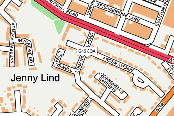 G46 8QA map - OS OpenMap – Local (Ordnance Survey) G46 8QA map - OS OpenMap – Local (Ordnance Survey)