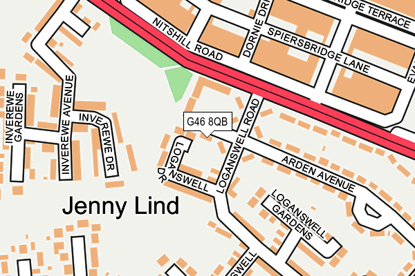 G46 8QB map - OS OpenMap – Local (Ordnance Survey) G46 8QB map - OS OpenMap – Local (Ordnance Survey)