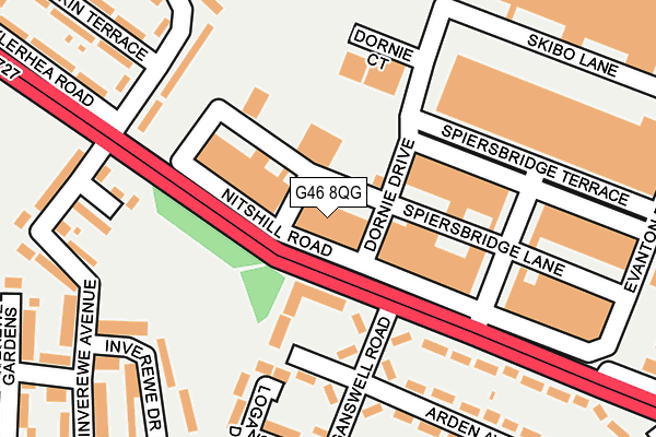 G46 8QG map - OS OpenMap – Local (Ordnance Survey) G46 8QG map - OS OpenMap – Local (Ordnance Survey)
