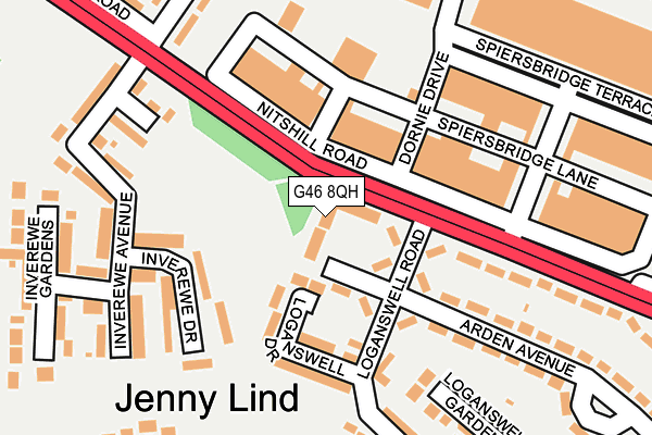 G46 8QH map - OS OpenMap – Local (Ordnance Survey) G46 8QH map - OS OpenMap – Local (Ordnance Survey)