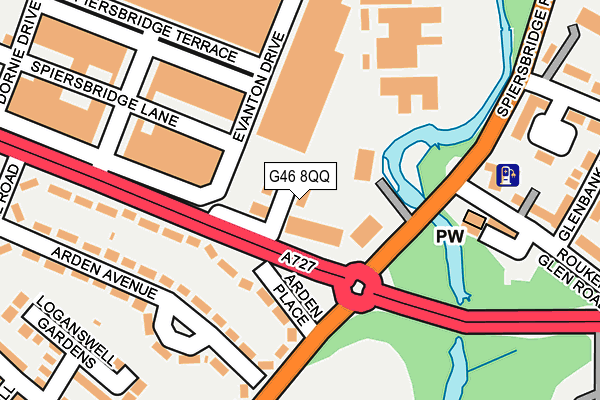 G46 8QQ map - OS OpenMap – Local (Ordnance Survey) G46 8QQ map - OS OpenMap – Local (Ordnance Survey)