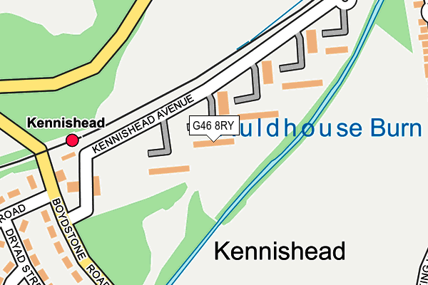 G46 8RY map - OS OpenMap – Local (Ordnance Survey) G46 8RY map - OS OpenMap – Local (Ordnance Survey)