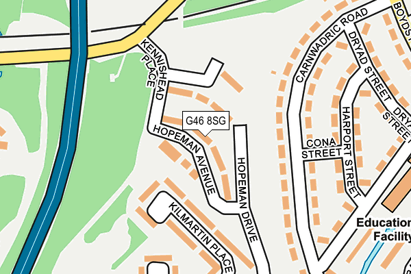 G46 8SG map - OS OpenMap – Local (Ordnance Survey) G46 8SG map - OS OpenMap – Local (Ordnance Survey)