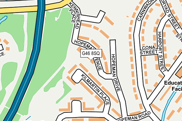 G46 8SQ map - OS OpenMap – Local (Ordnance Survey) G46 8SQ map - OS OpenMap – Local (Ordnance Survey)