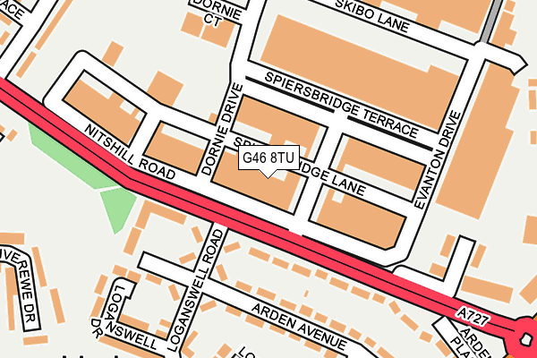G46 8TU map - OS OpenMap – Local (Ordnance Survey) G46 8TU map - OS OpenMap – Local (Ordnance Survey)