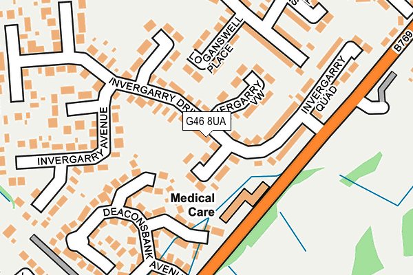 G46 8UA map - OS OpenMap – Local (Ordnance Survey) G46 8UA map - OS OpenMap – Local (Ordnance Survey)