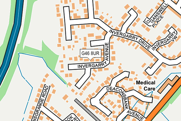 G46 8UR map - OS OpenMap – Local (Ordnance Survey) G46 8UR map - OS OpenMap – Local (Ordnance Survey)