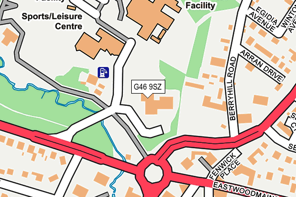 G46 9SZ map - OS OpenMap – Local (Ordnance Survey) G46 9SZ map - OS OpenMap – Local (Ordnance Survey)