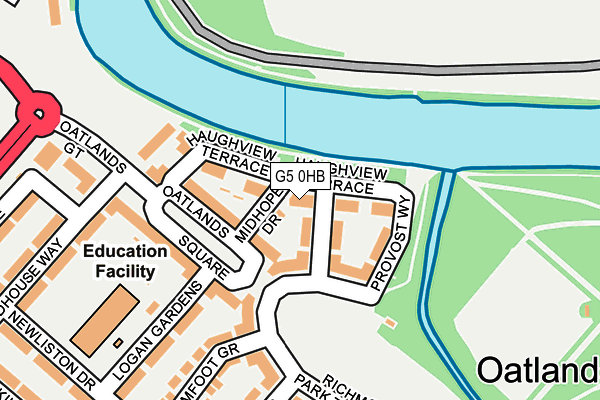 G5 0HB map - OS OpenMap – Local (Ordnance Survey)