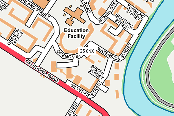 G5 0NX map - OS OpenMap – Local (Ordnance Survey)