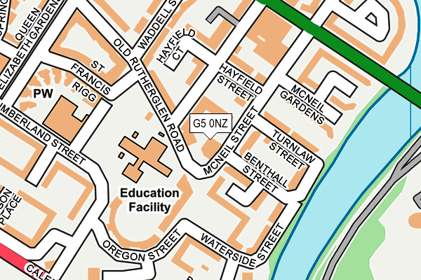 G5 0NZ map - OS OpenMap – Local (Ordnance Survey)