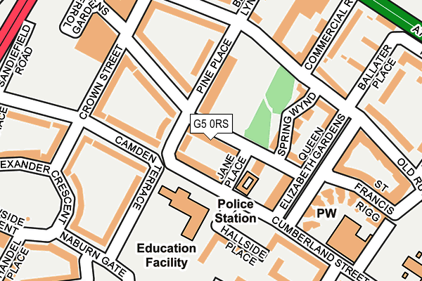 G5 0RS map - OS OpenMap – Local (Ordnance Survey)