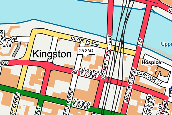 G5 8AQ map - OS OpenMap – Local (Ordnance Survey)