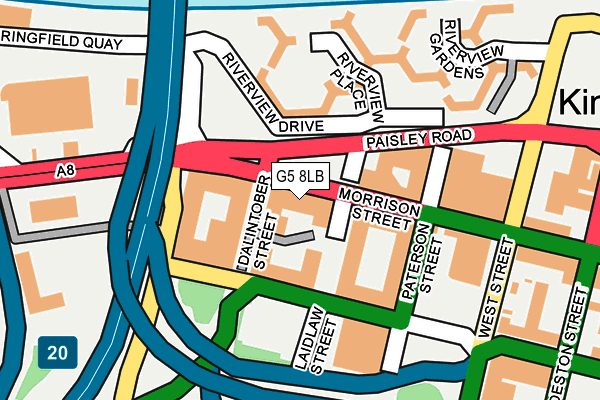 G5 8LB map - OS OpenMap – Local (Ordnance Survey)